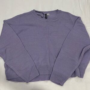 Light purple lilac lavender lightweight knit sweater